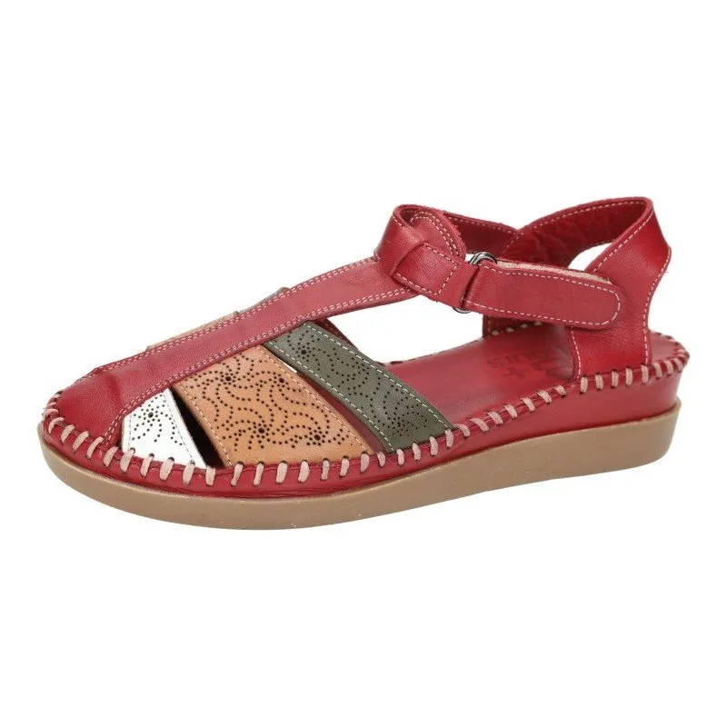 314106/43 Sandalias de piel color BURDEOS