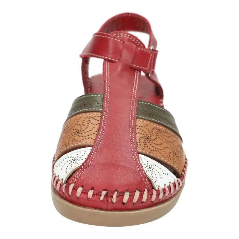 314106/43 Sandalias de piel color BURDEOS