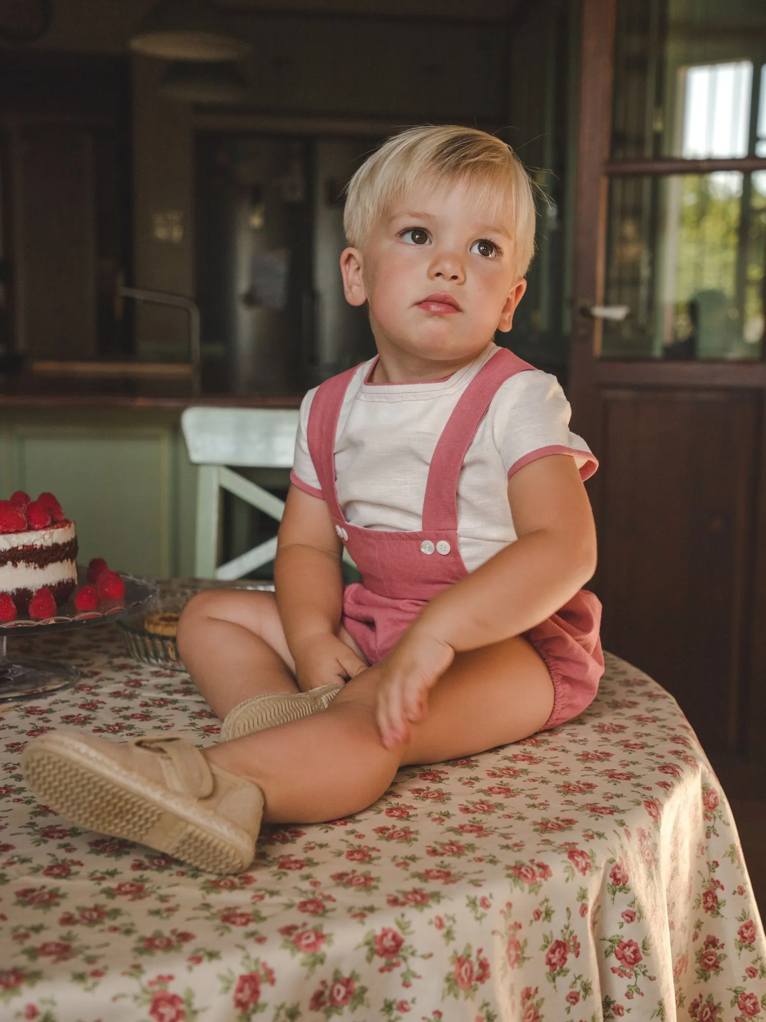 A Conjunto niño bebe colección flores JV  R220788