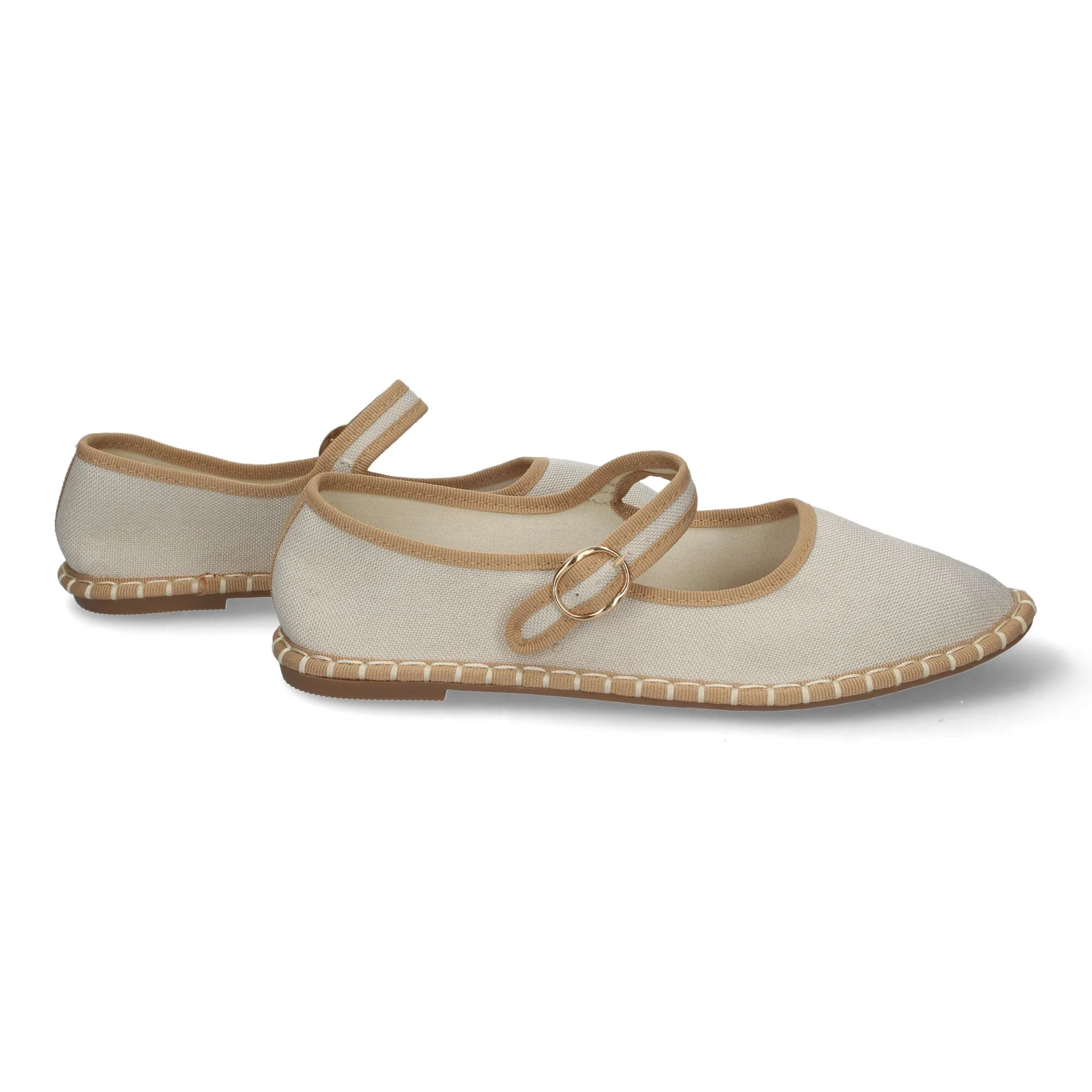 ALPARGATAS PLANAS VENECIANAS CóMODAS PARA MUJER COLOR BEIGE YSDA