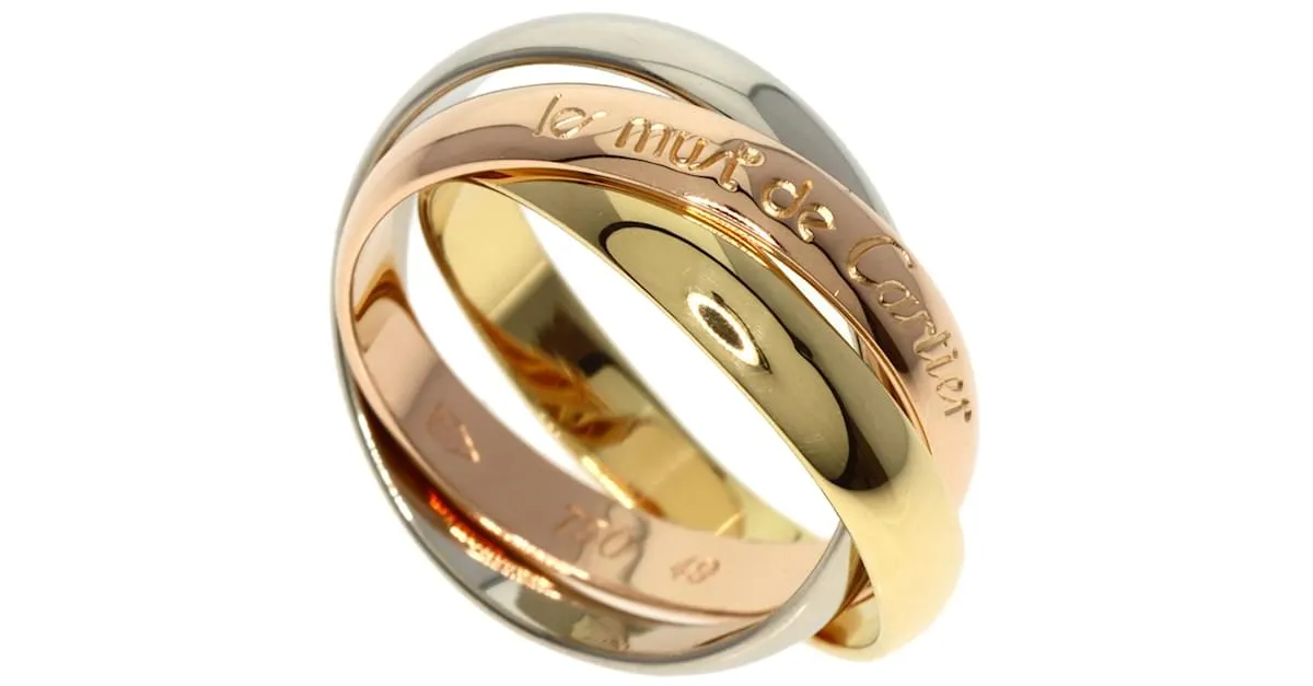 Anillo Cartier Trinity #49 Dorado 