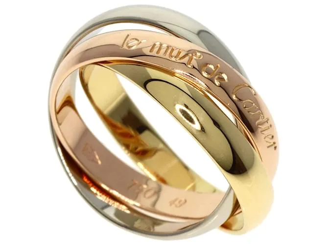Anillo Cartier Trinity #49 Dorado 