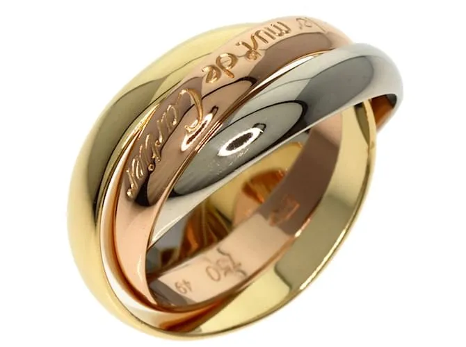 Anillo Cartier Trinity #49 Dorado 