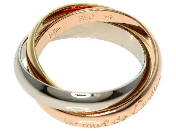 Anillo Cartier Trinity #49 Dorado 