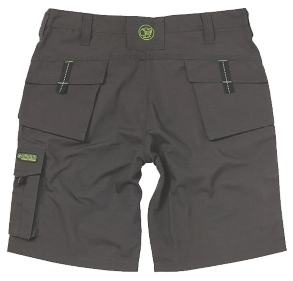 Apache APKHT, pantalón corto de trabajo con bolsillos de pistolera, gris/negro (cintura 30