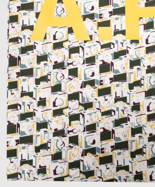 A.P.C White Lou print shopper