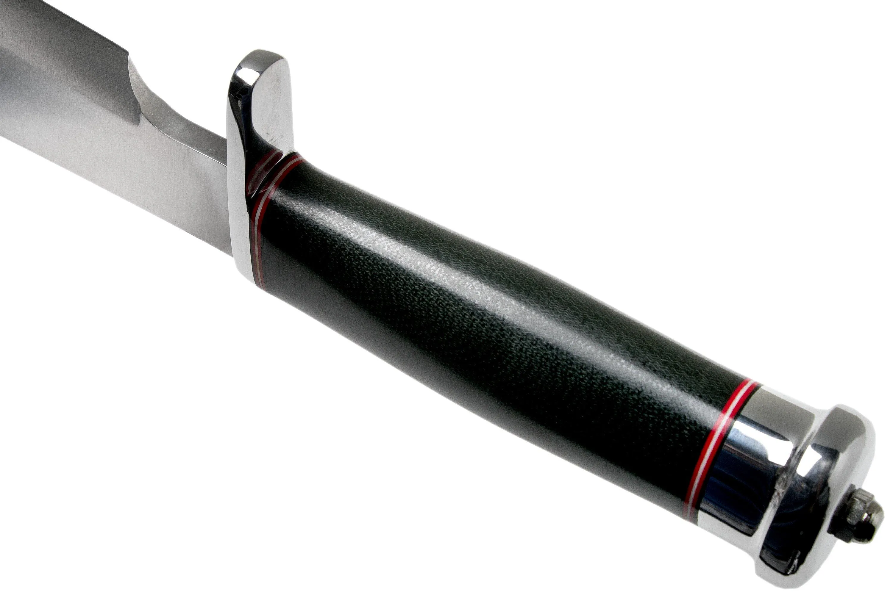 Bark River Shining Mountain Bowie A2 Black Canvas Micarta, Single Quillion cuchillo bowie