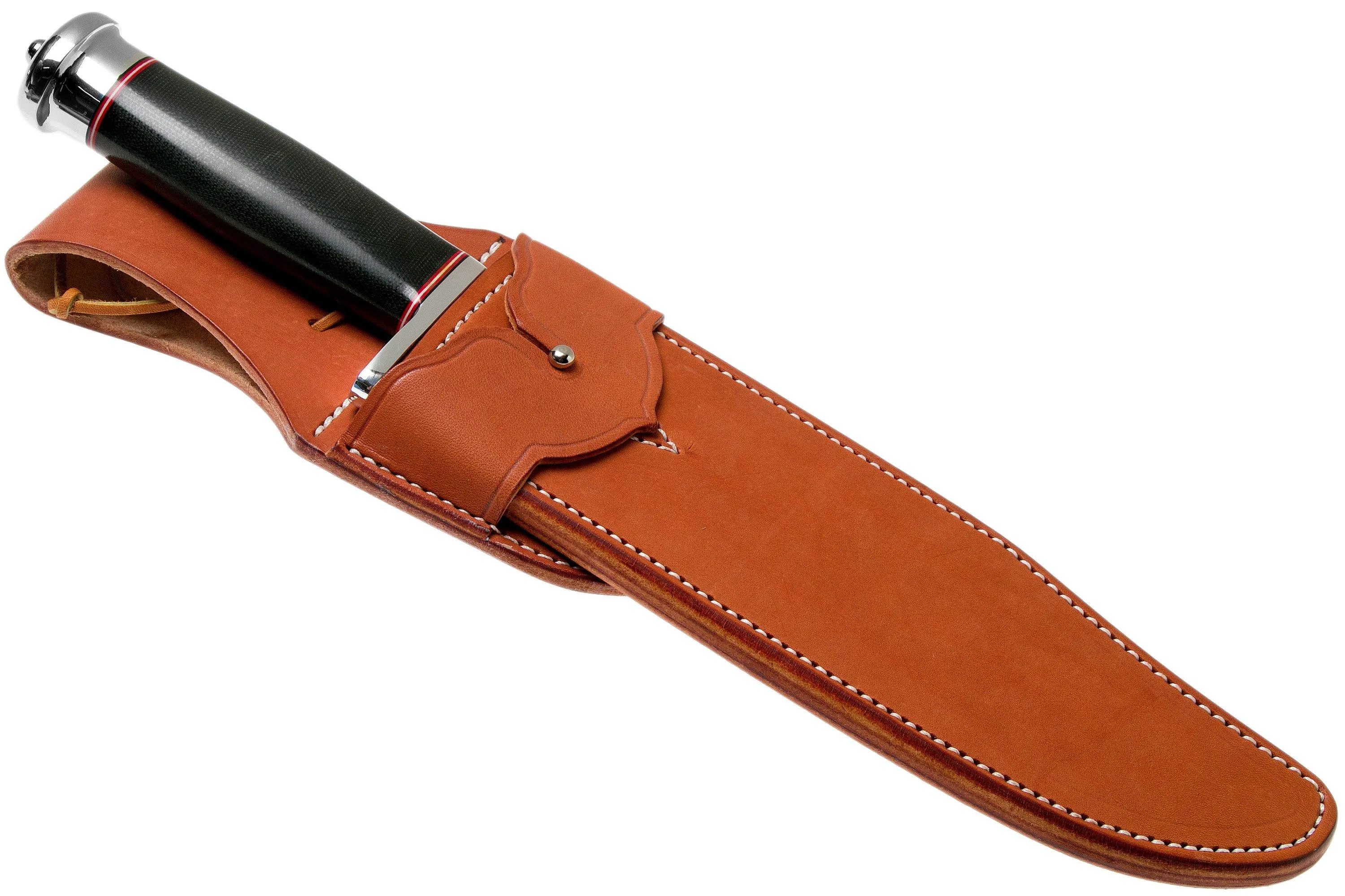 Bark River Shining Mountain Bowie A2 Black Canvas Micarta, Single Quillion cuchillo bowie