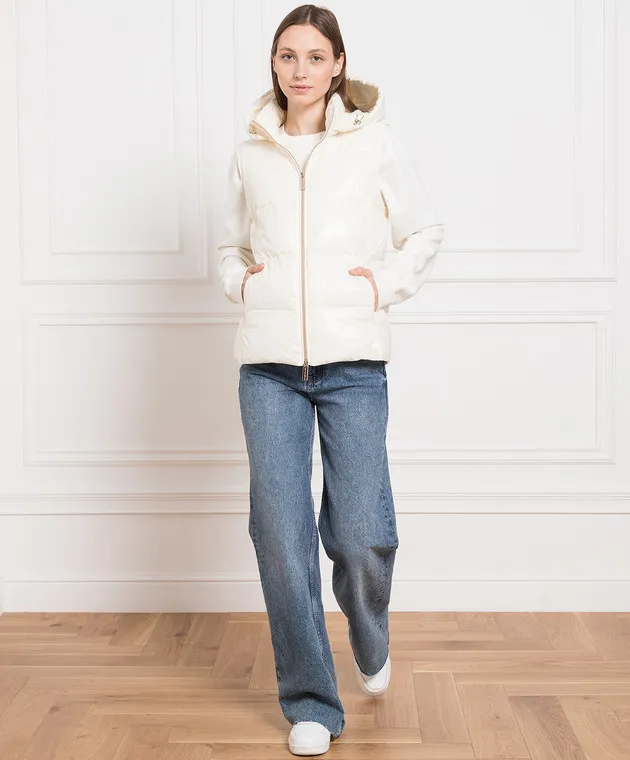 Be Florence Beige quilted vest