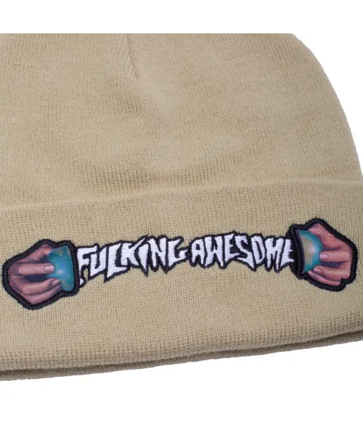 Beanie Fucking Awesome World Cup Beige