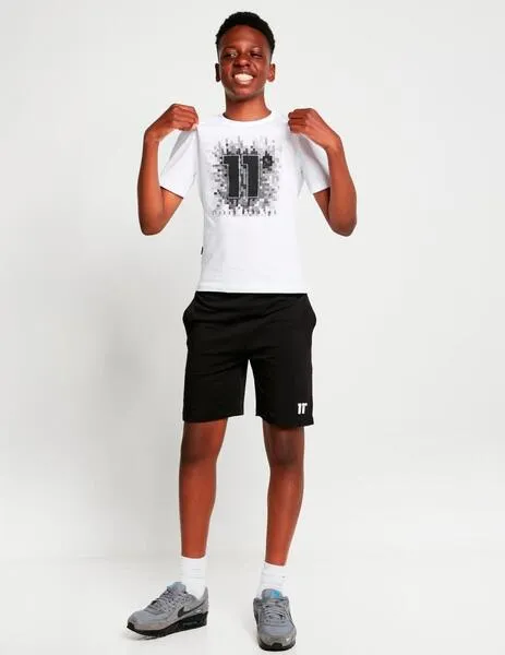BERMUDA JR 11 DEGREES PIXEL GRAPHIC  BLACK WHITE