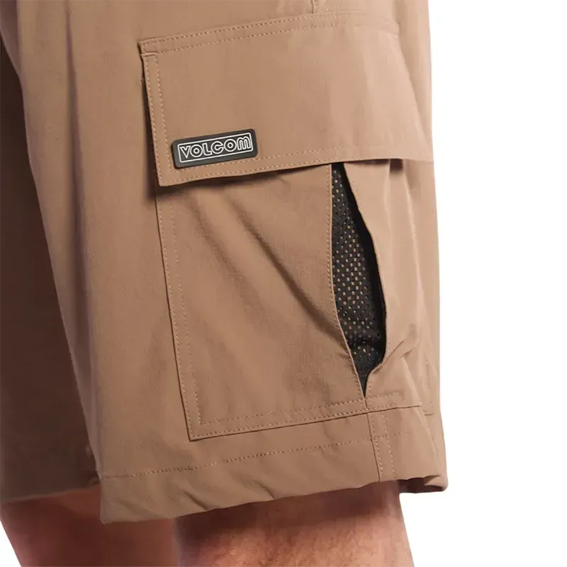 Bermuda Volcom Cargo Ripstop 20 Pulg Marron