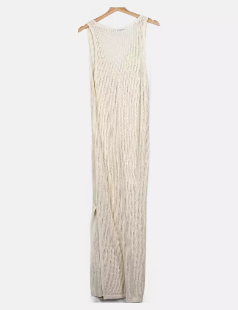 Bershka Chaqueta beige punto
