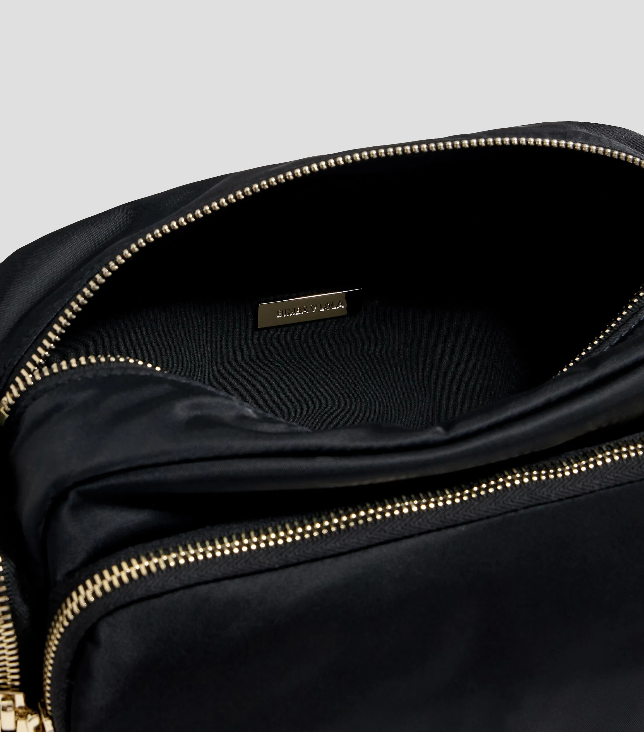 Bimba y Lola Bolso bandolera mediano nylon negro Mujer