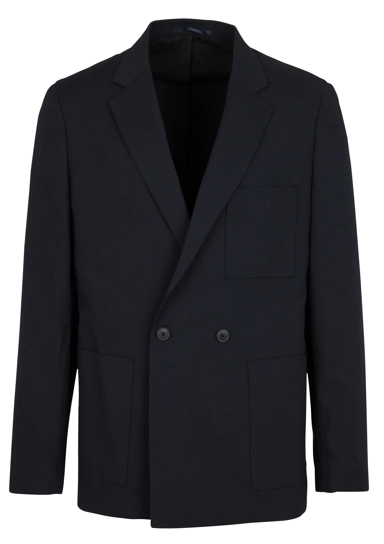 BLANE 2908  CHAQUETA RECTA DE JACQUARD ABOTONADA EN AZUL