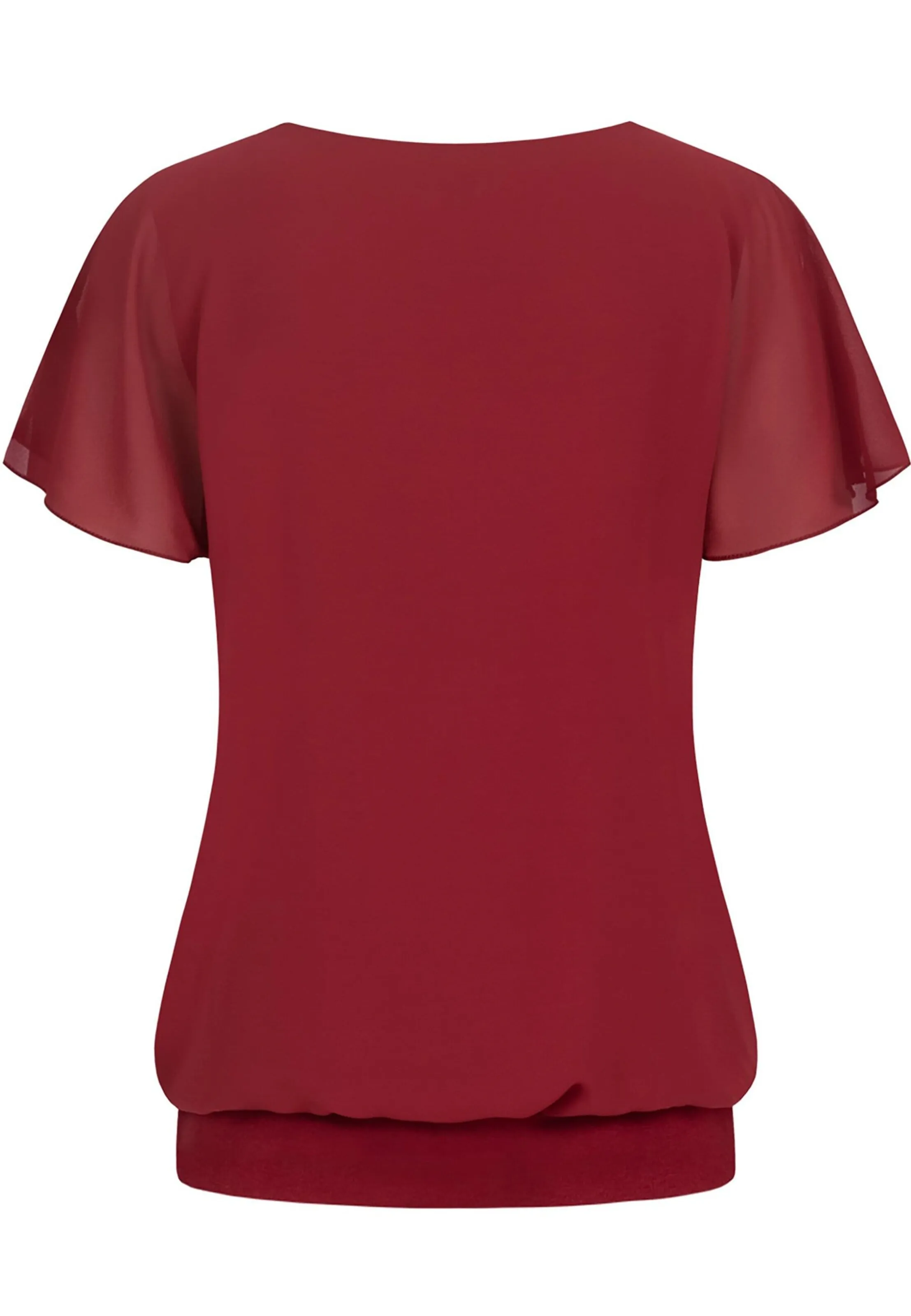 Blusa Cloud5ive en Rojo Vino