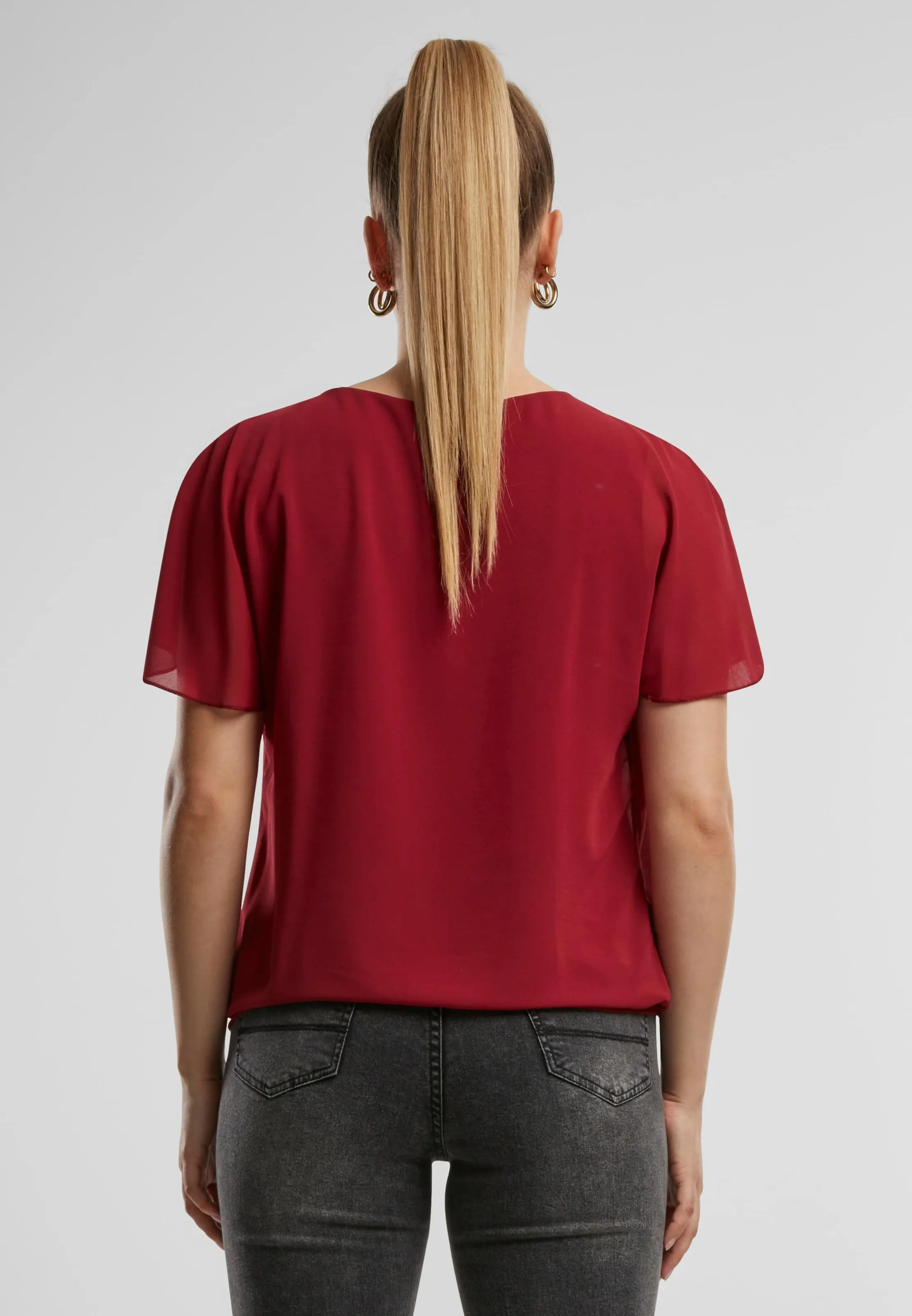 Blusa Cloud5ive en Rojo Vino