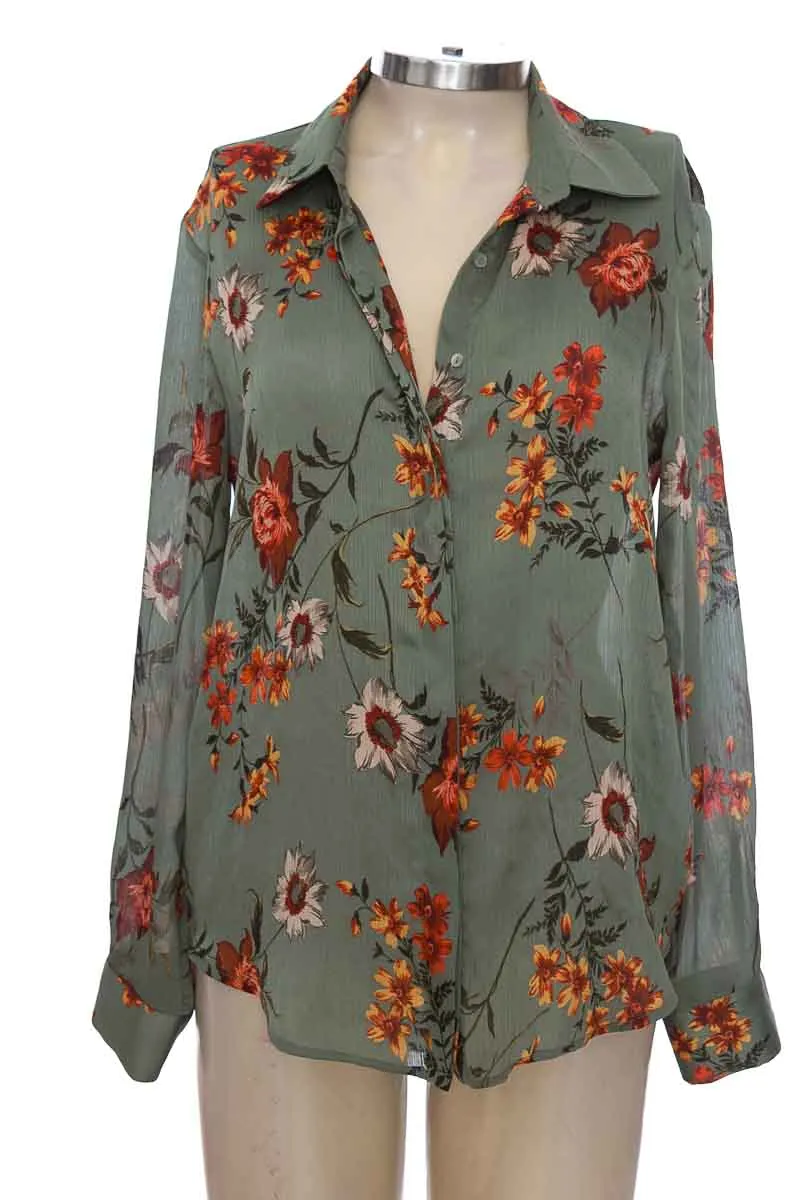 BLUSA COLOR VERDE  ZARA
