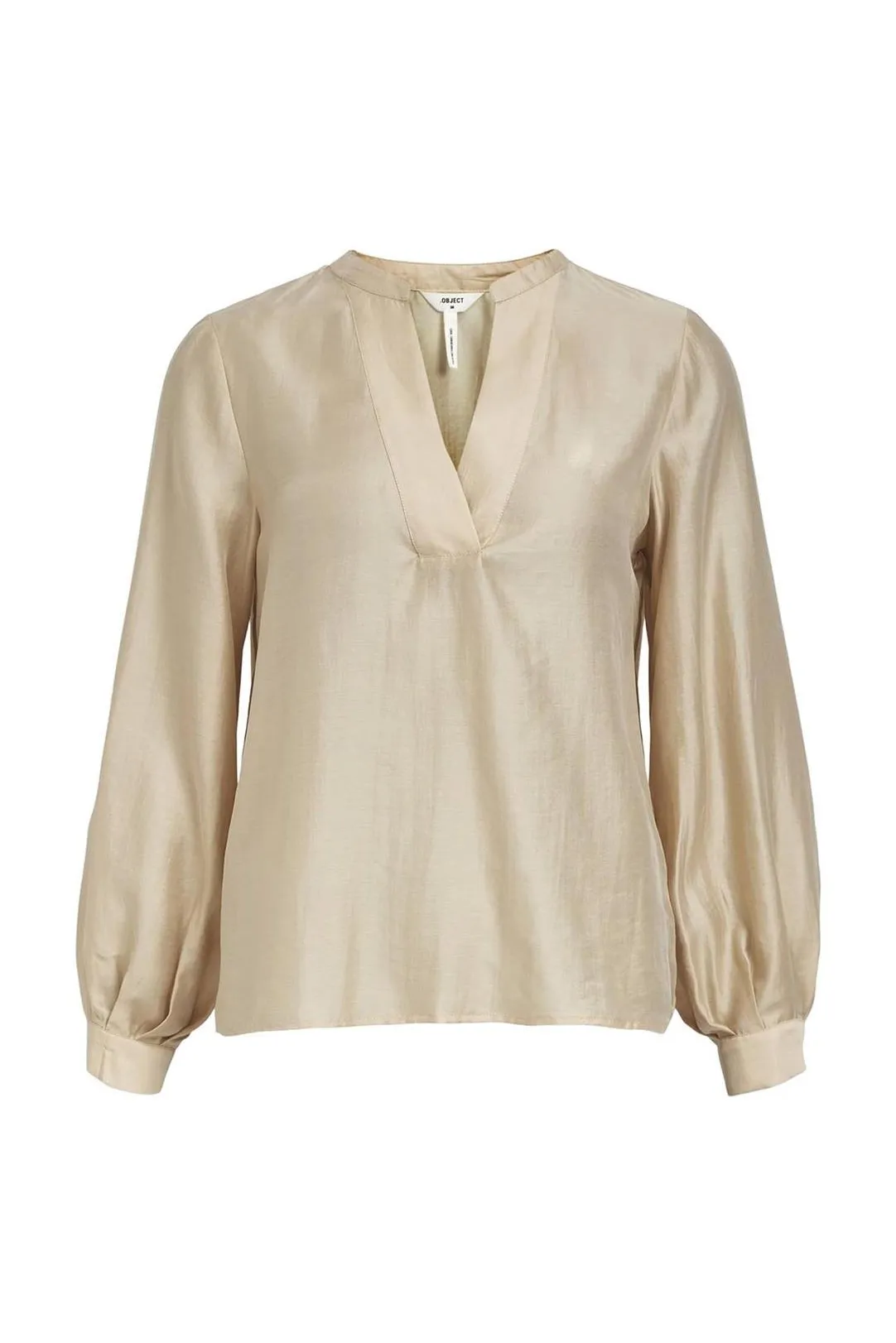 BLUSA SATINADA PBJSIRFU BEIGE