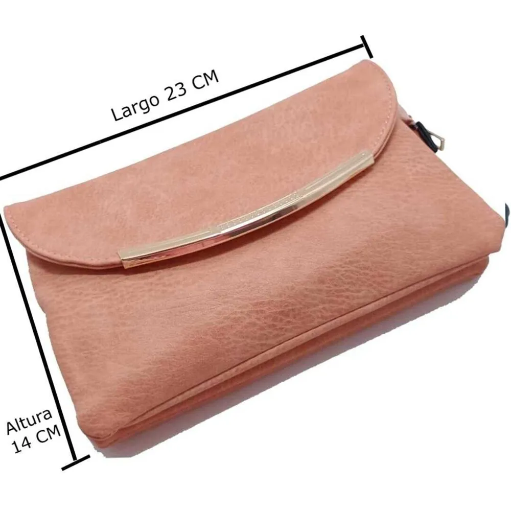 Bolso Rosa Cartera Bandolera para Mujer