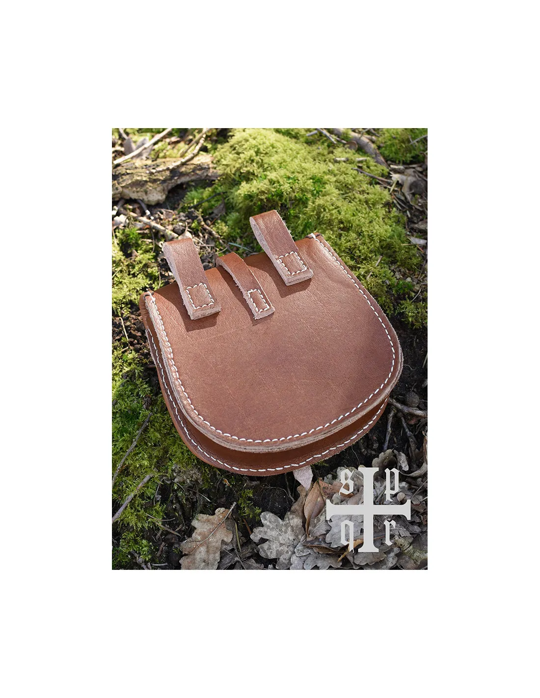 Bolso vikingo de cuero modelo Tarsoly