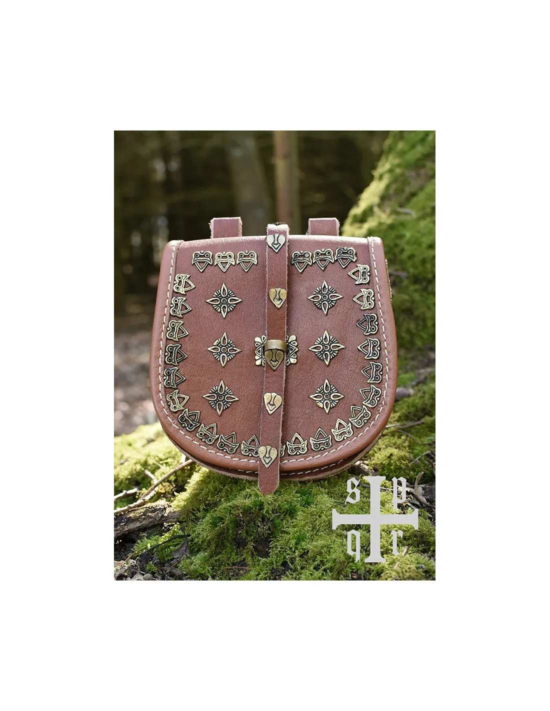 Bolso vikingo de cuero modelo Tarsoly