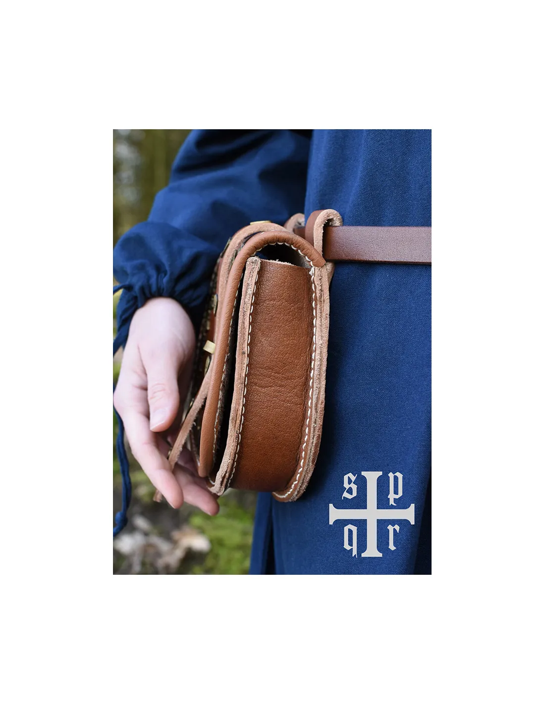 Bolso vikingo de cuero modelo Tarsoly