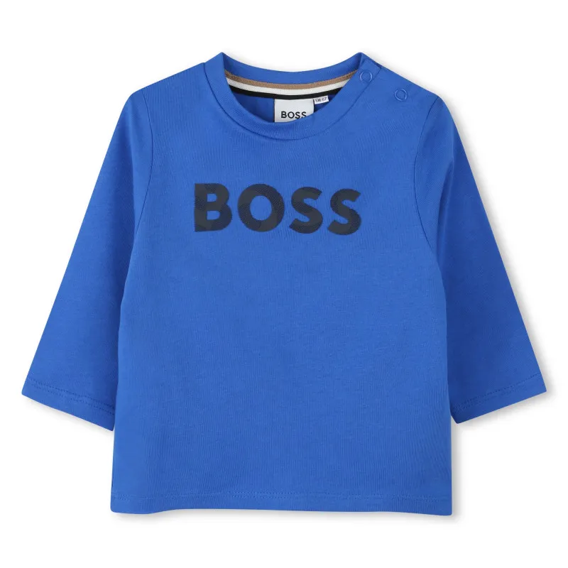 BOSS Camiseta de algodón con logo