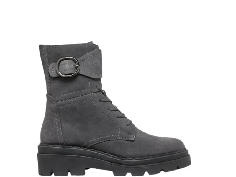 BOTA DE CORDÓN FELLENY GEOX EN COLOR GRIS GRAFITO D46XEB