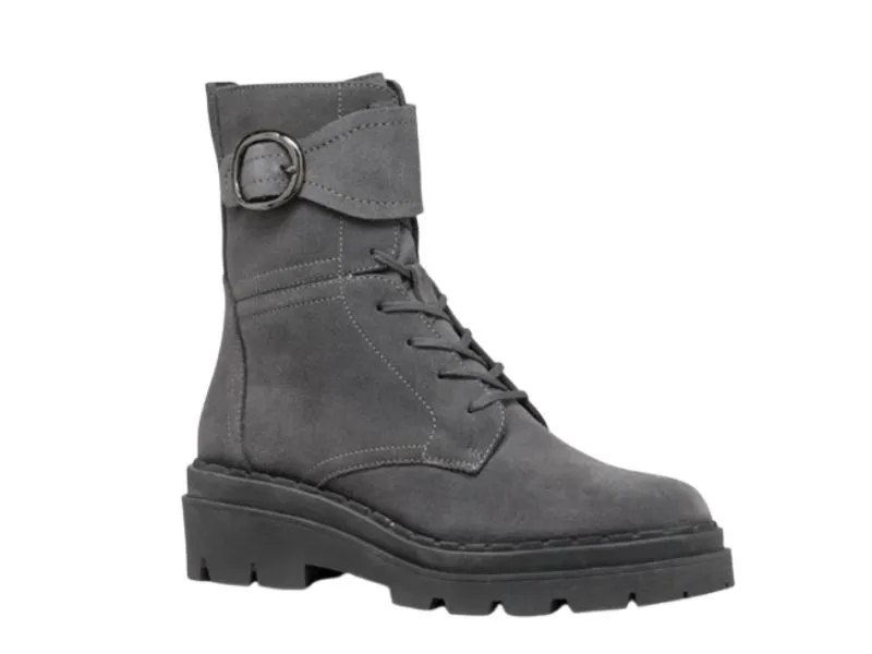 BOTA DE CORDÓN FELLENY GEOX EN COLOR GRIS GRAFITO D46XEB