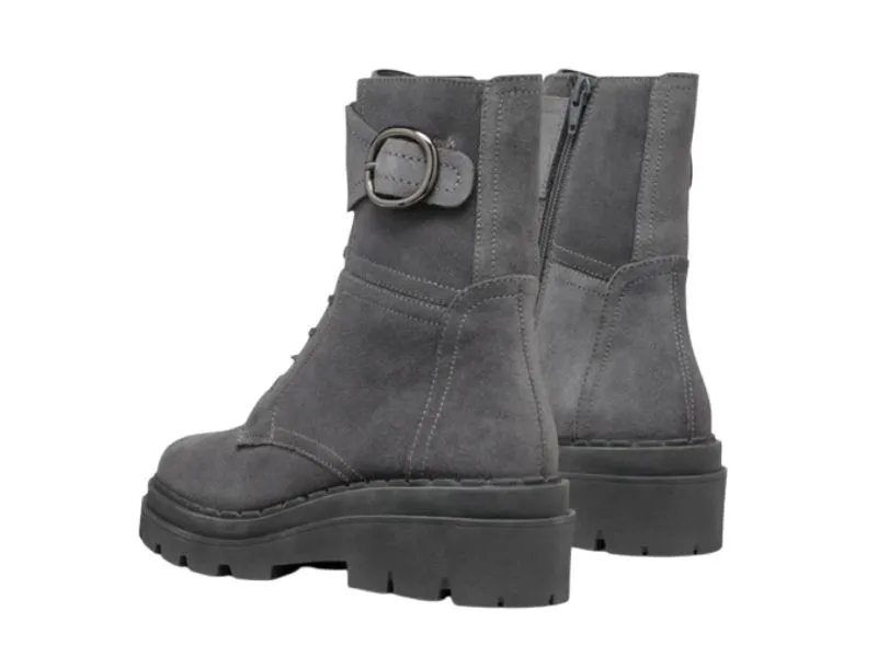 BOTA DE CORDÓN FELLENY GEOX EN COLOR GRIS GRAFITO D46XEB