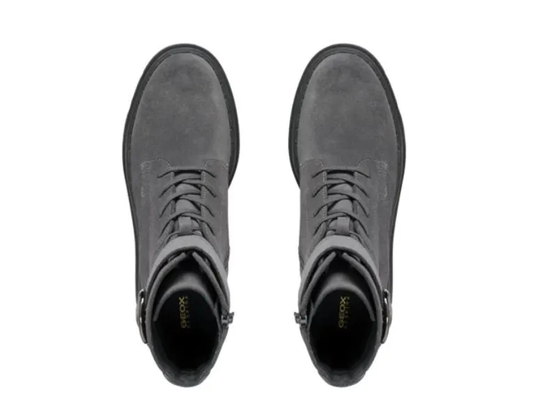 BOTA DE CORDÓN FELLENY GEOX EN COLOR GRIS GRAFITO D46XEB