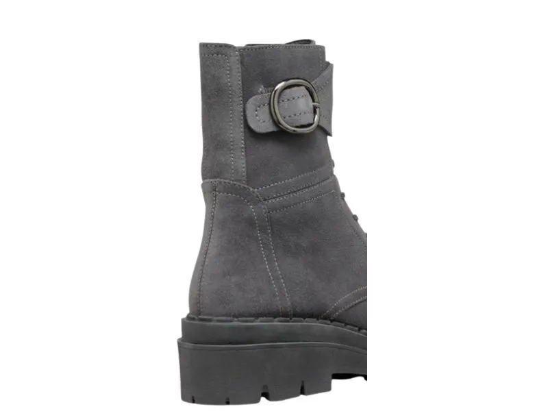 BOTA DE CORDÓN FELLENY GEOX EN COLOR GRIS GRAFITO D46XEB