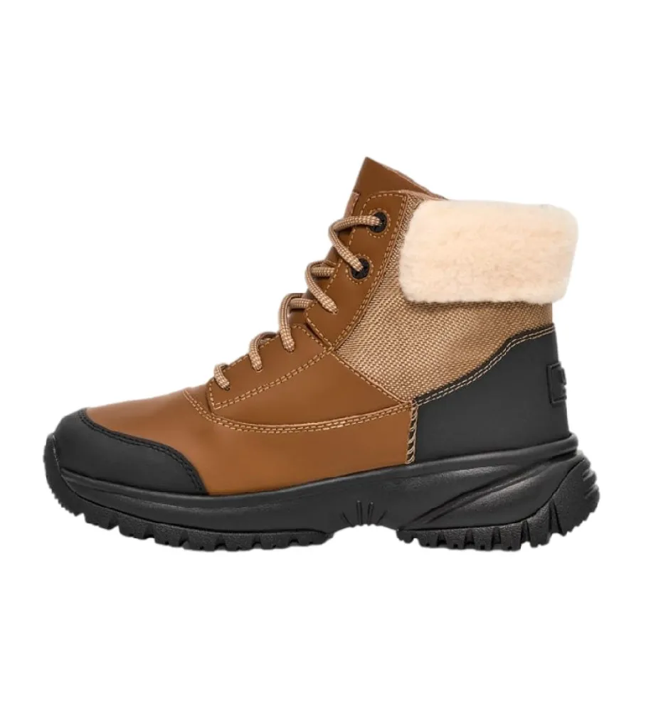 Botas de piel impermeables Yose Fluff V2 marrón
