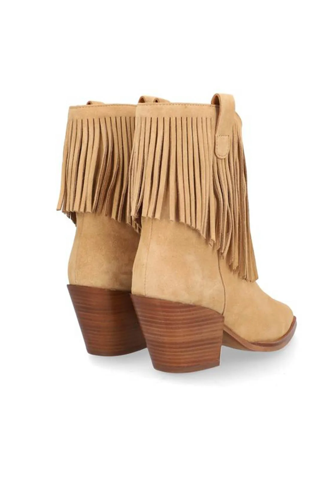 BOTIN FLECOS CAMPERA BEIGE