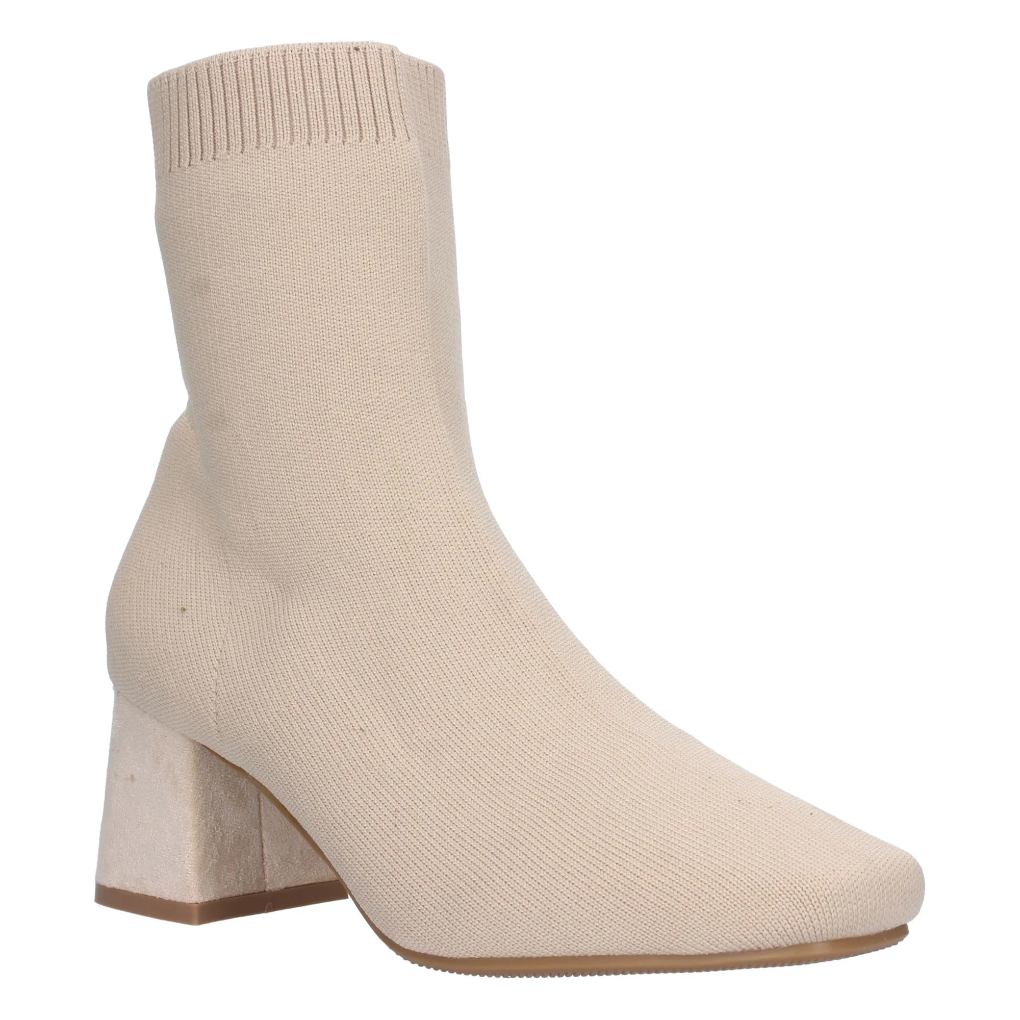 Botines calcetín cómodos mujer color beige YG700
