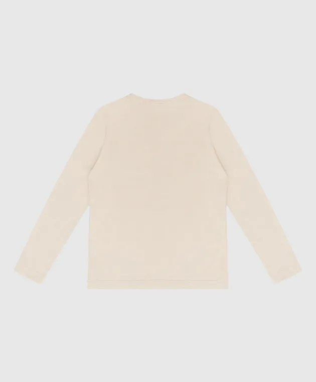 Brunello Cucinelli Children's longsleeve with print and chain