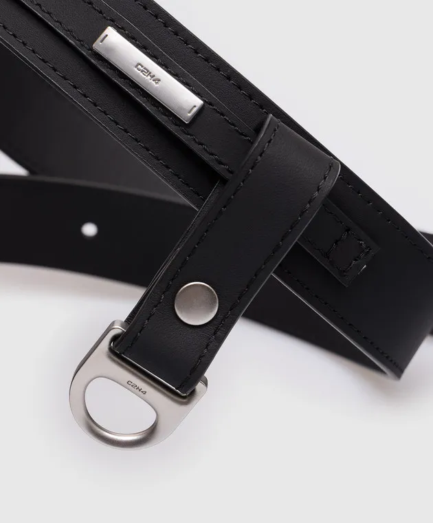 C2H4 Basics black leather document folder
