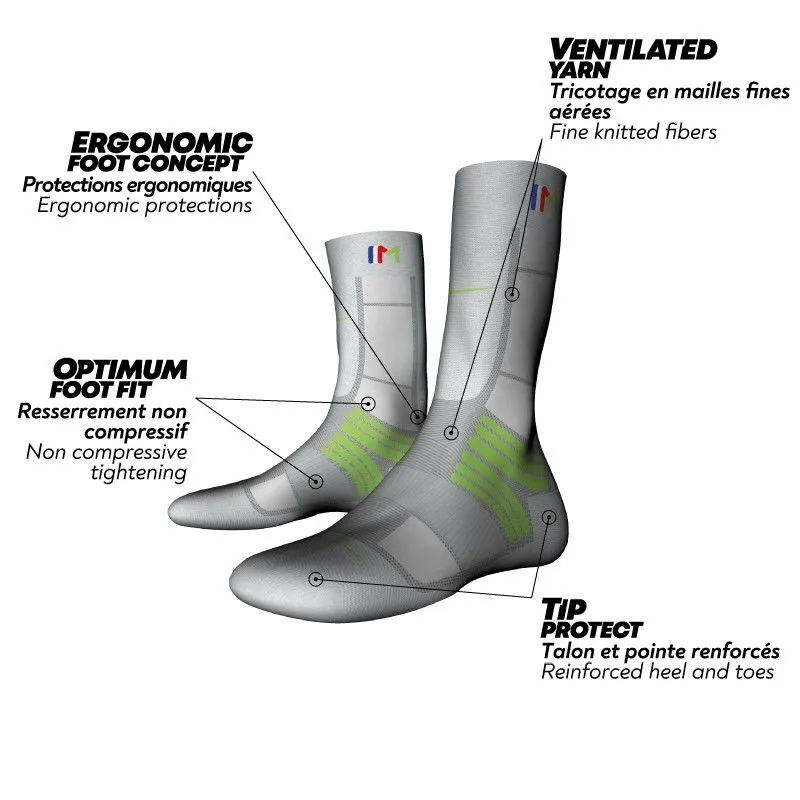 Calcetines de senderismo Trek Air Monnet (VERDE)