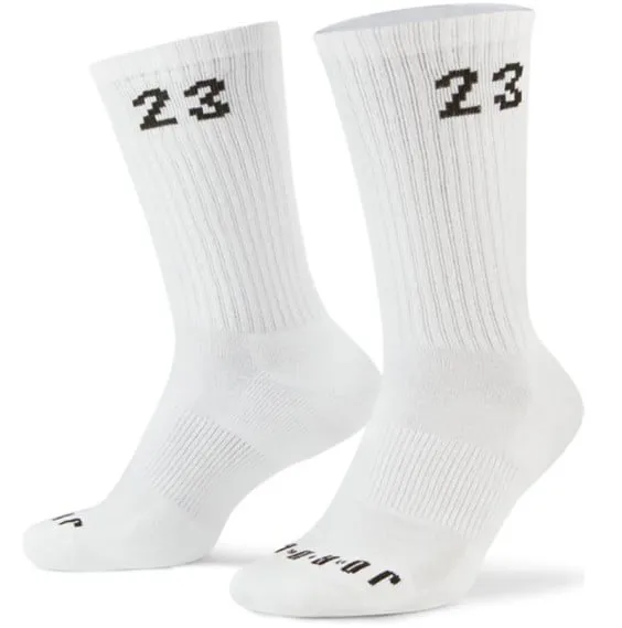 Calcetines Jordan Essentials Crew White Black (3 Pair)