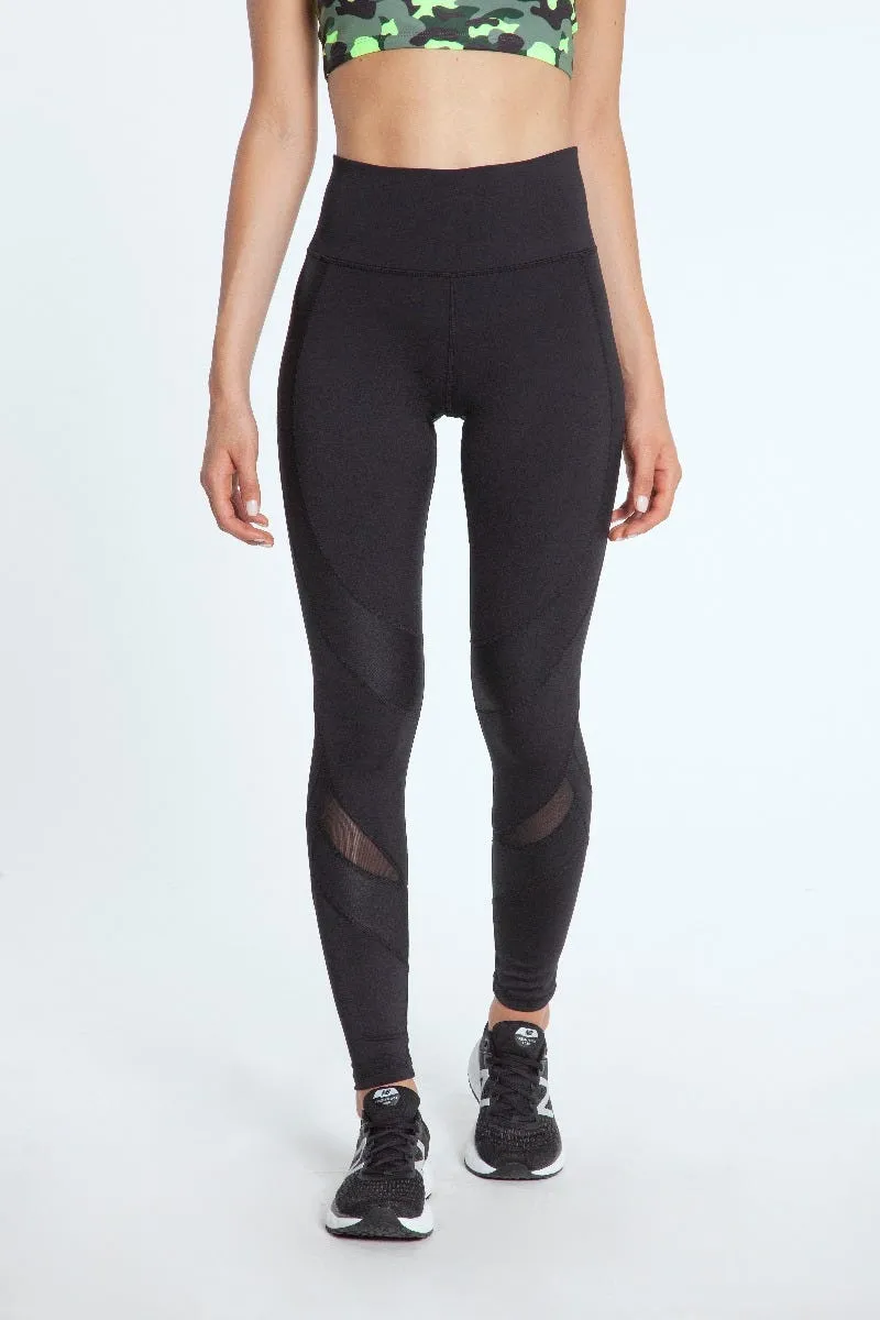 Calza Running Mujer ZVibes Athletic Negra