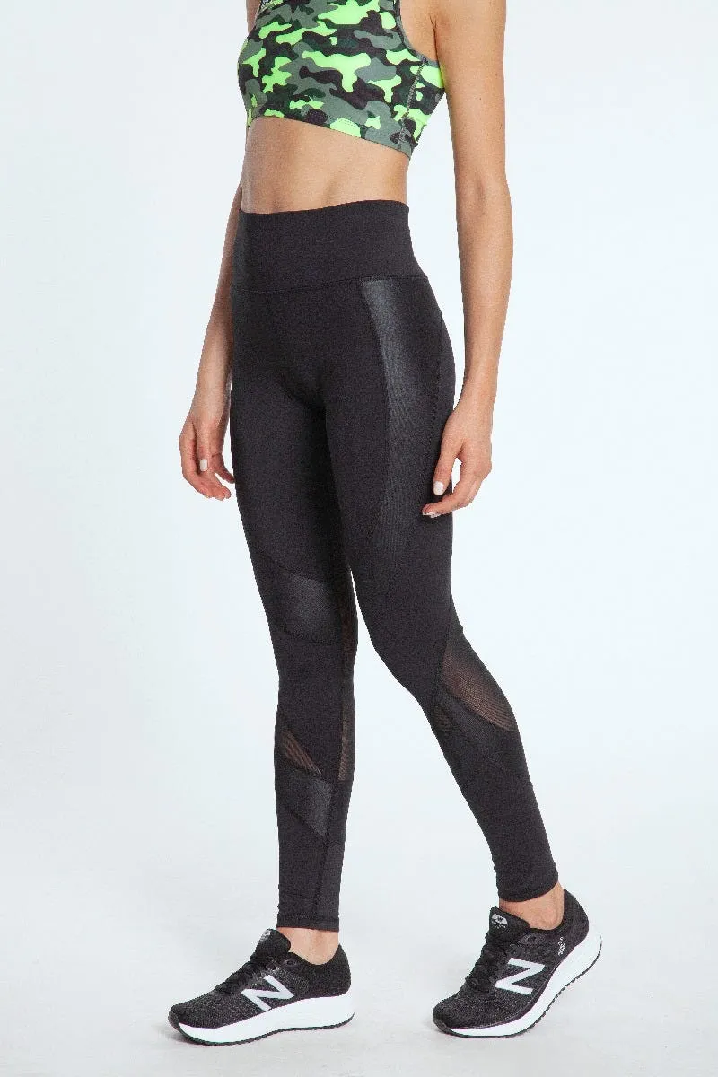 Calza Running Mujer ZVibes Athletic Negra