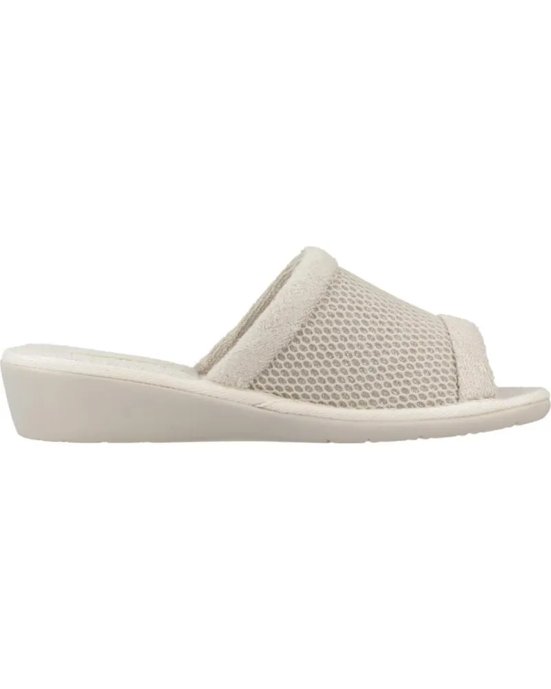 Calzado de casa NORDIKAS  de Mujer ZAPATILLAS HOGAR MUJER MODELO 1933 COSMOS COLOR BEIS  HIELO