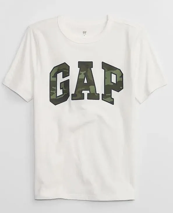 CAMISA GAP LOGO GAP  NEW OFF WHITE  BOY´S