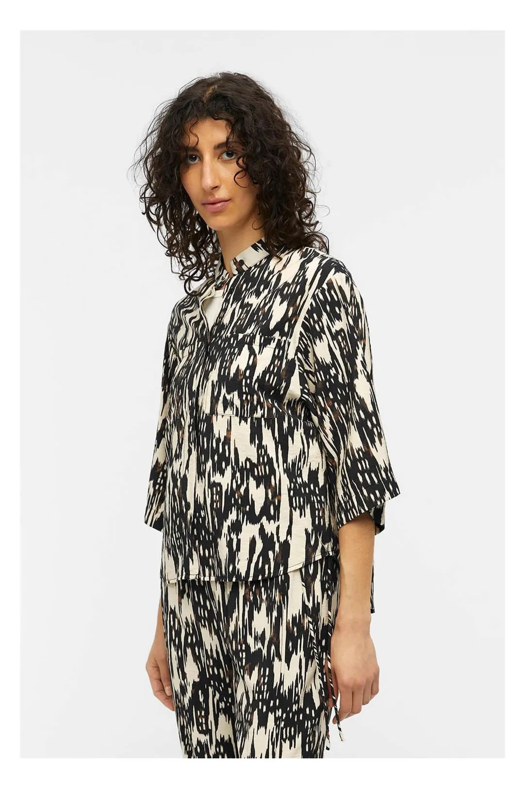 CAMISA MUJER OBJFANJA BEIGE