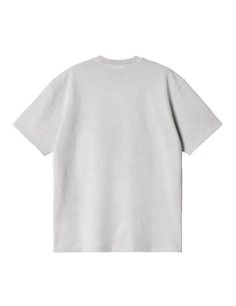 Camiseta carhartt wip s/s duster script gris lavado hombre