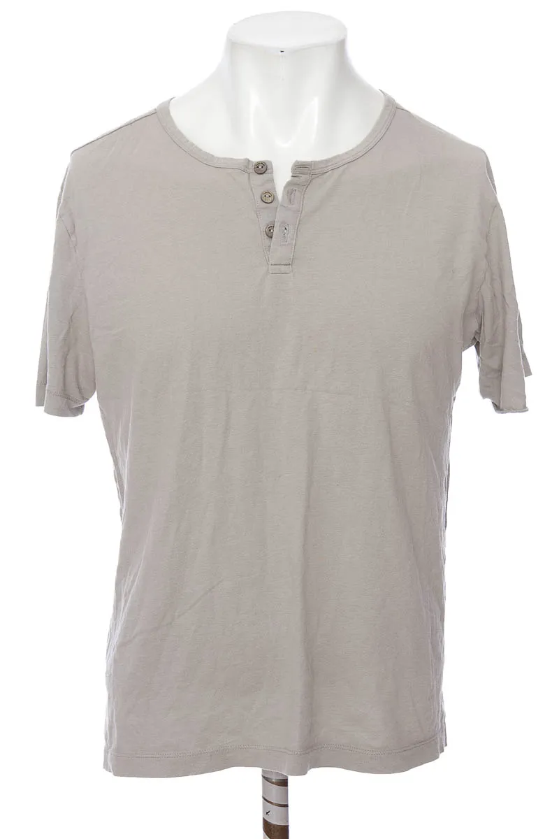 CAMISETA COLOR GRIS  PUNTO BLANCO