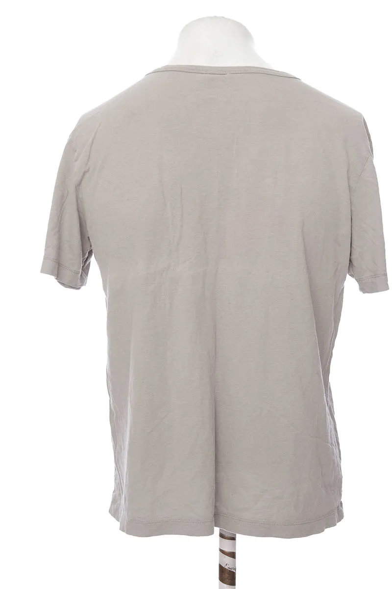CAMISETA COLOR GRIS  PUNTO BLANCO