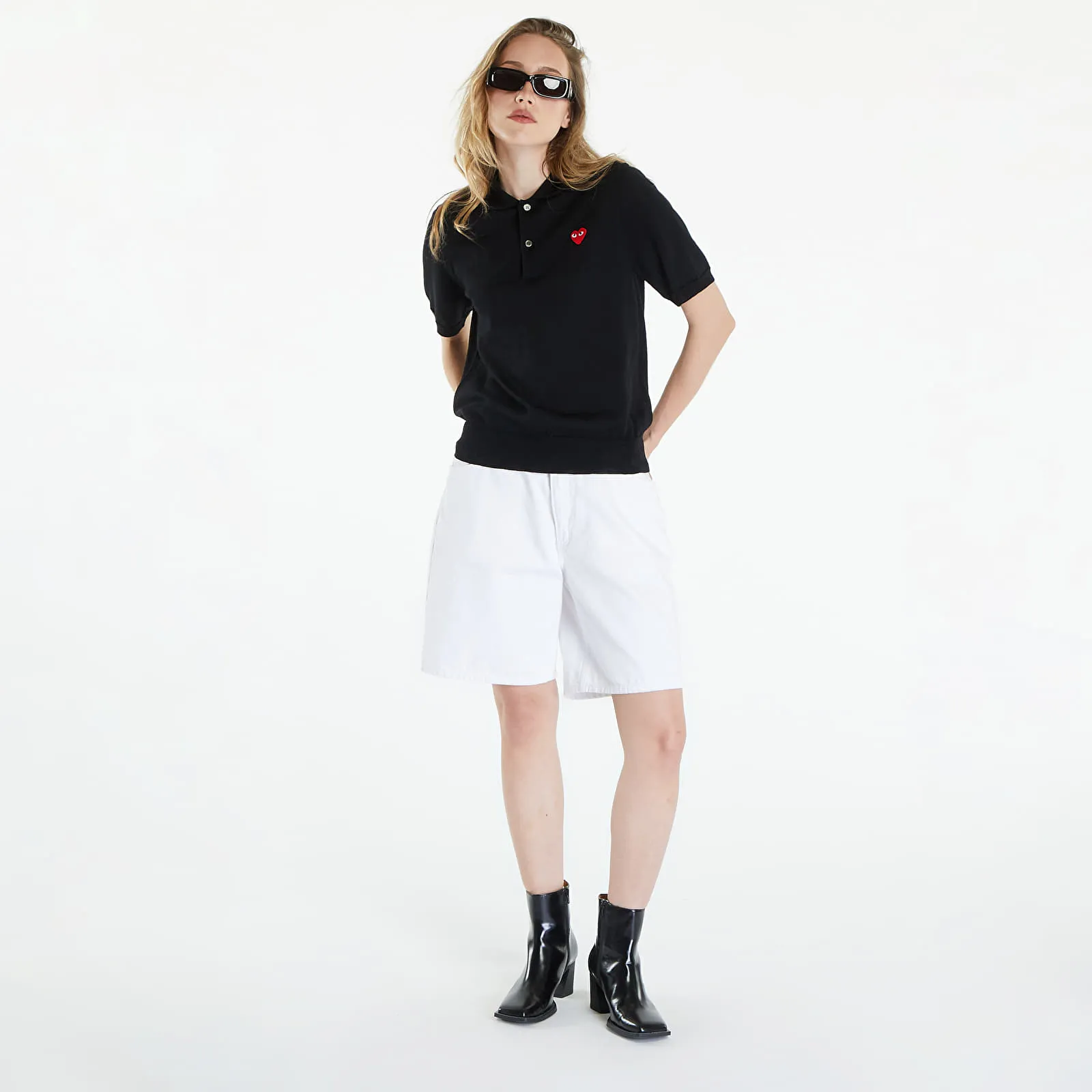 Camiseta Comme des Garçons PLAY Red Emblem Sweater UNISEX