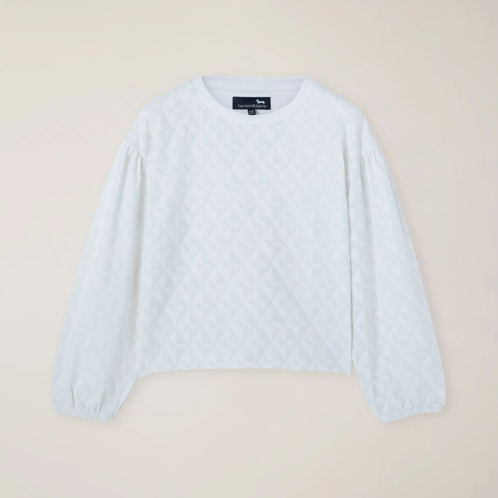Camiseta de algodón orgánico con estampado integral de efecto terciopelo